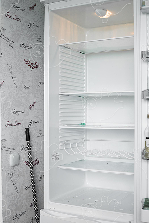 Front view of empty refrigerator staying at home - NAVER OGQ 마켓