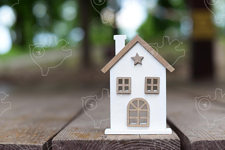 wooden house building a small toy - NAVER OGQ 마켓