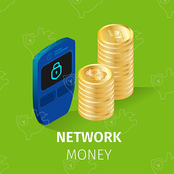 Network Finance Cryptocurrency Money Square Banner - NAVER OGQ 마켓