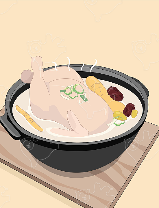 pic 삼계탕 일러스트 ì¼ê³í ì¼ë¬ì¤í¸