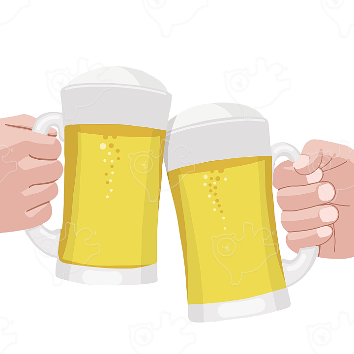 맥주잔 술자리 건배 : callilife - 네이버 OGQ마켓