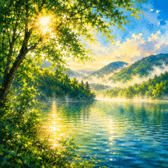 [BGM] 새벽 호수의 고요 - Lake Dawn Stillness